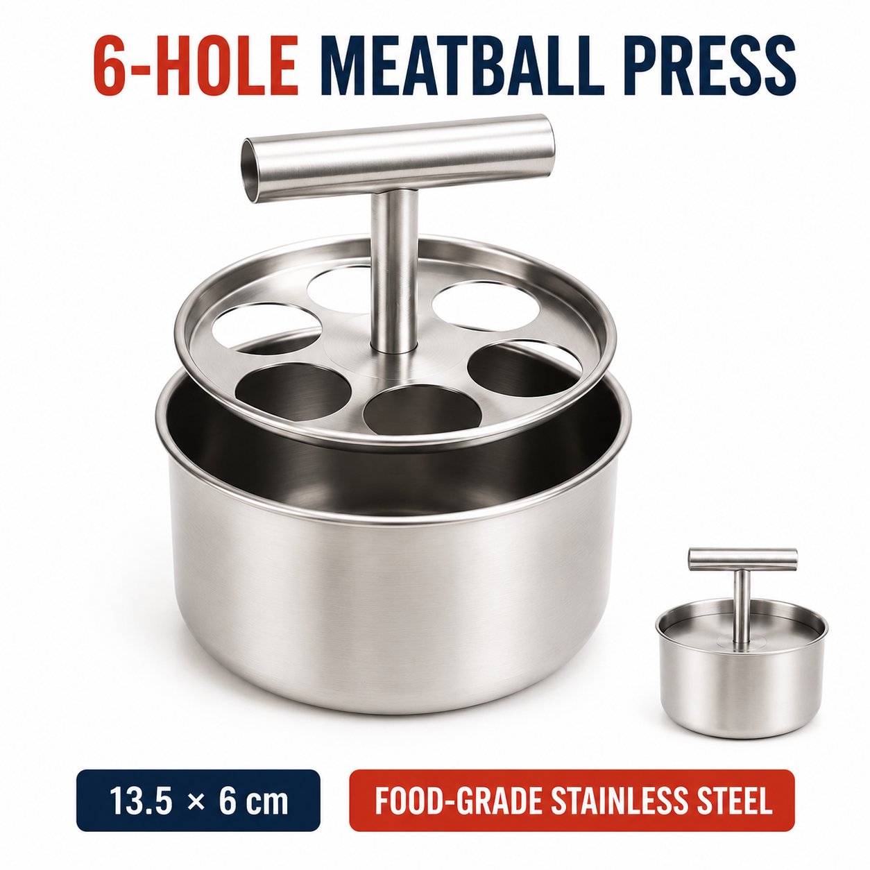 š„Limited Time Buy One Get One Free!š„Stainless Steel Meatball Press.