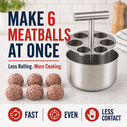 🔥Limited Time Buy One Get One Free!🔥Stainless Steel Meatball Press.