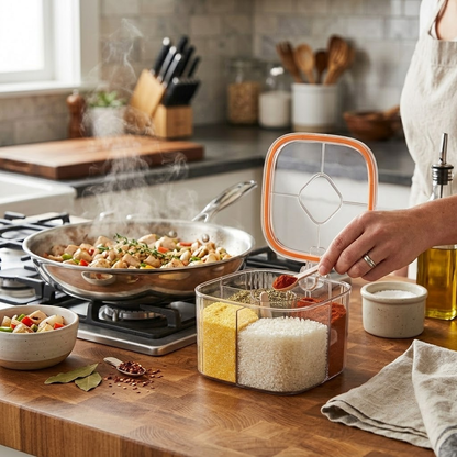 Premium Five-in-One Integrated Condiment Organizer