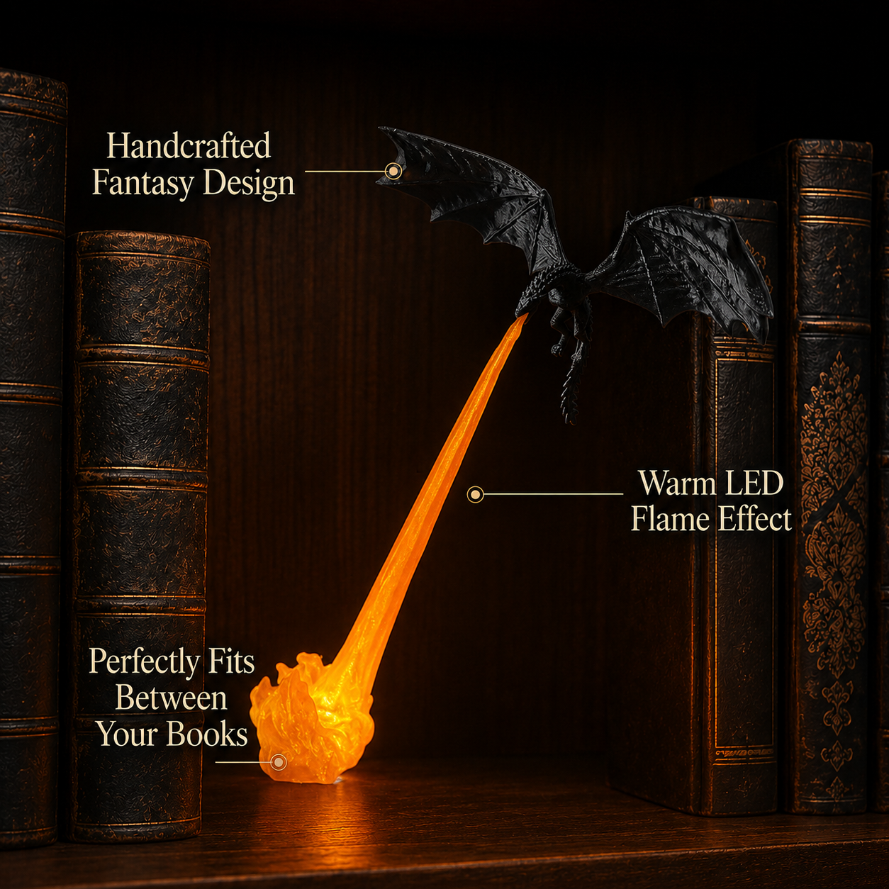 Dragon Flame Book Nook