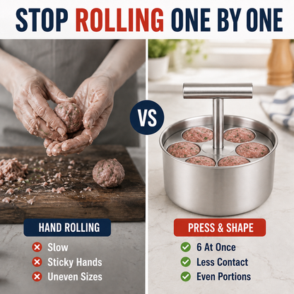 🔥Limited Time Buy One Get One Free!🔥Stainless Steel Meatball Press.