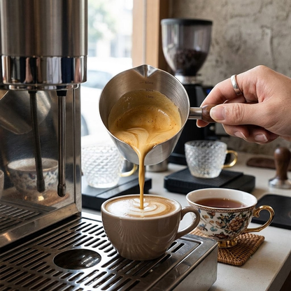 Premium Dual-Spout Espresso Measuring Cup