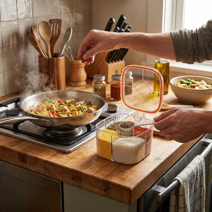 Premium Five-in-One Integrated Condiment Organizer