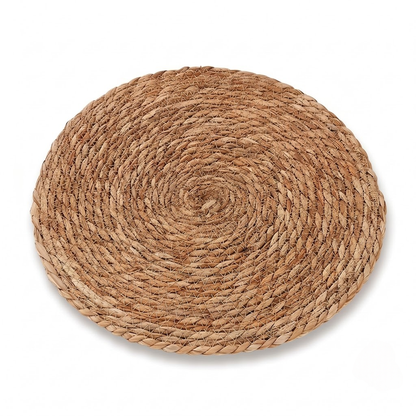 Premium Hand-Woven Round Straw Placemat