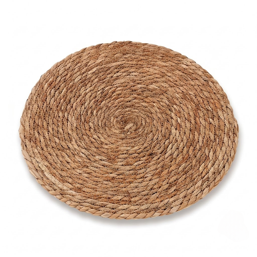 Premium Hand-Woven Round Straw Placemat