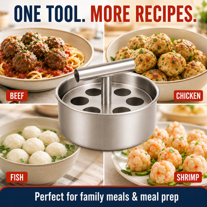 🔥Limited Time Buy One Get One Free!🔥Stainless Steel Meatball Press.